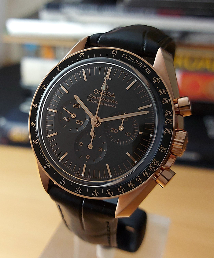 Omega Speedmaster 18K Rose Gold Moonwatch Co-Axial Chronograph Ref. 310.63.42.50.01.001